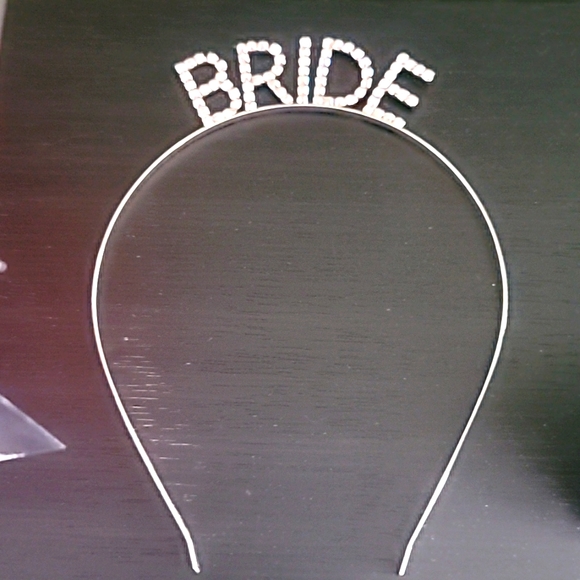 Bride Headband with Diamonds Gold - Picture 2 of 4